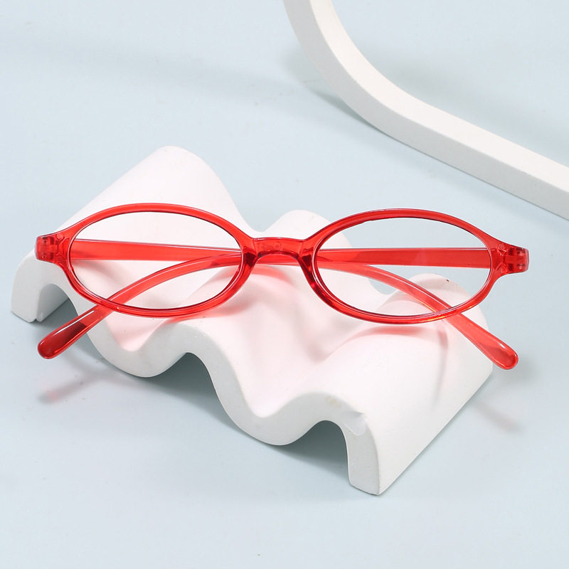 New Retro Small Frame Small Face Spice Girl Glasses Frame Student Women's Anti-Blue Light Glasses Plain Artifact Oval Shape