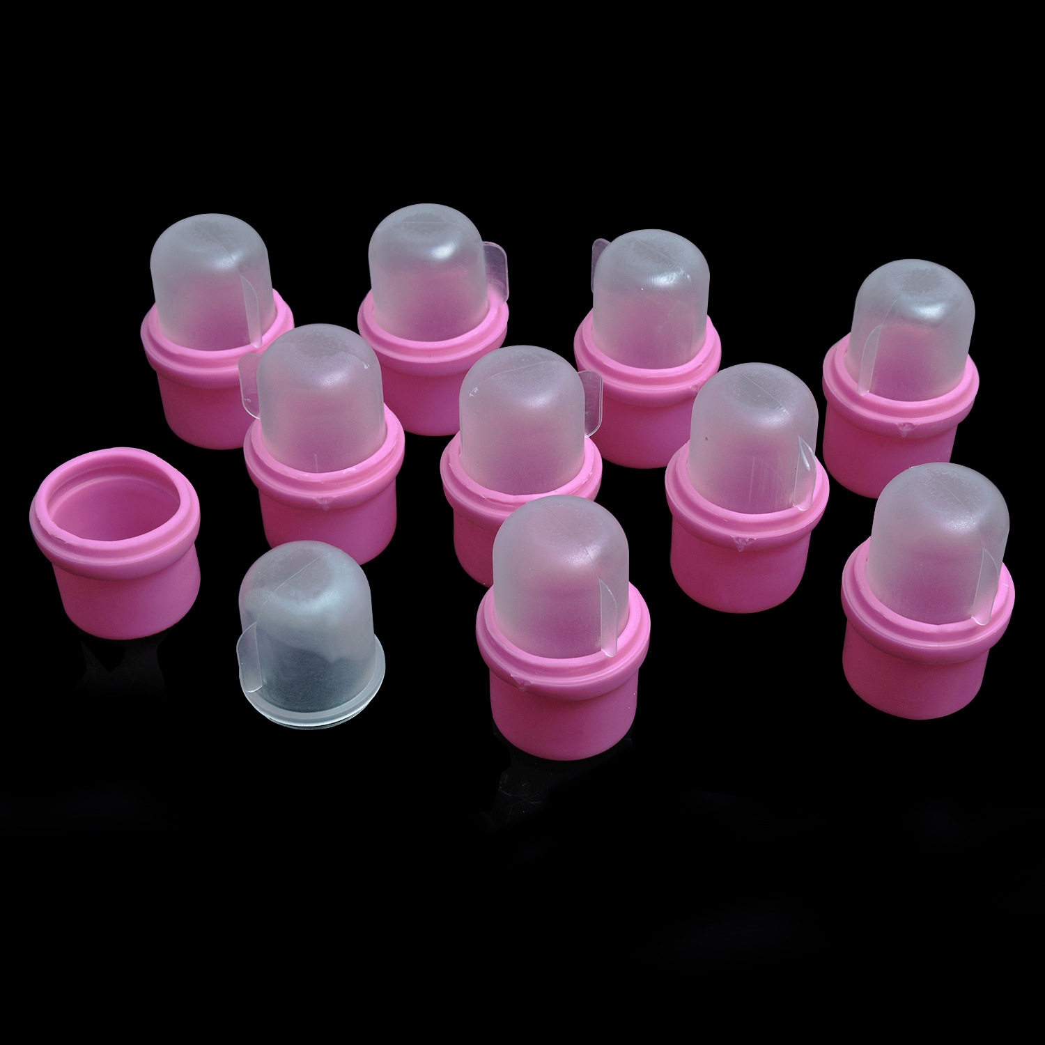 Nail Polish Remover Set, Silicone Nail Remover, Nail Removal Pads Suitable for Finger Cots, Crystal Nails, Phototherapy Nails, Nail Removal Set, 10 Pieces Set