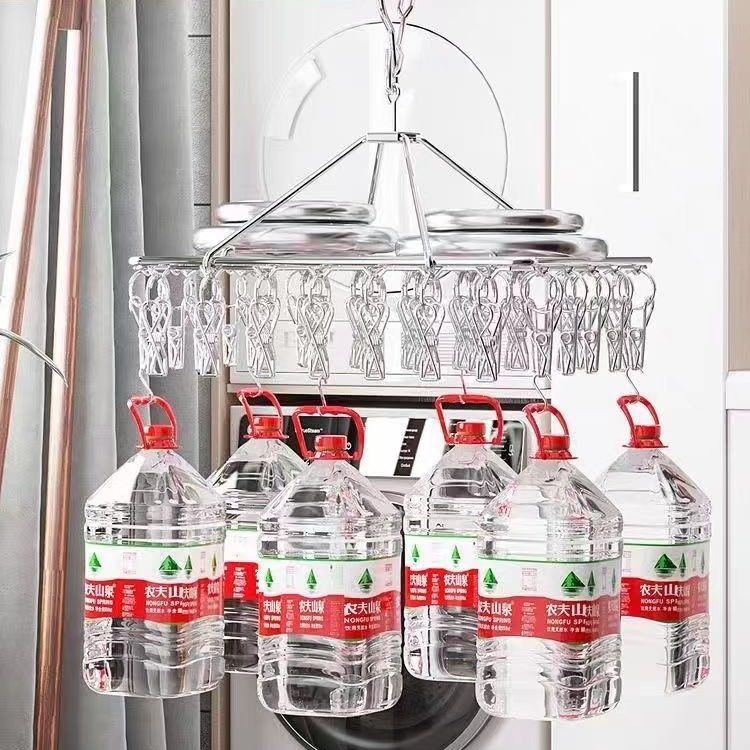 Factory Customized Multi-Style Solid Stainless Steel Drying Rack Round Square Thickened Windproof Rack Stainless Steel Sheet Fixed Rack