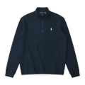 Navy blue white label