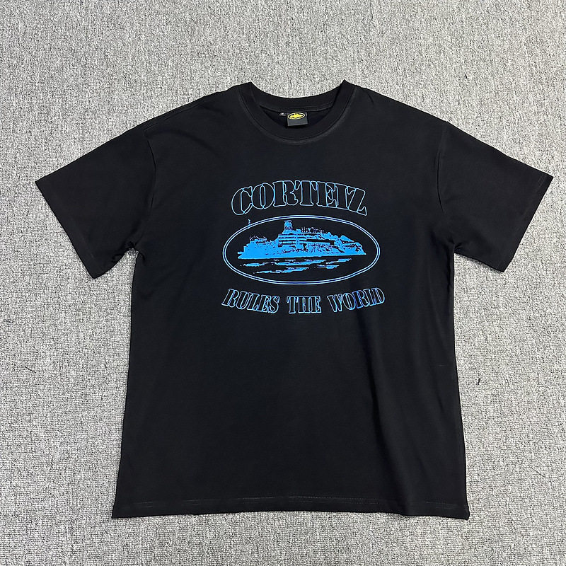 corteiz Alcatraz series T-shirt short sleeves letter logo printed round neck short sleeve T-shirt cross-border foreign trade hot sale