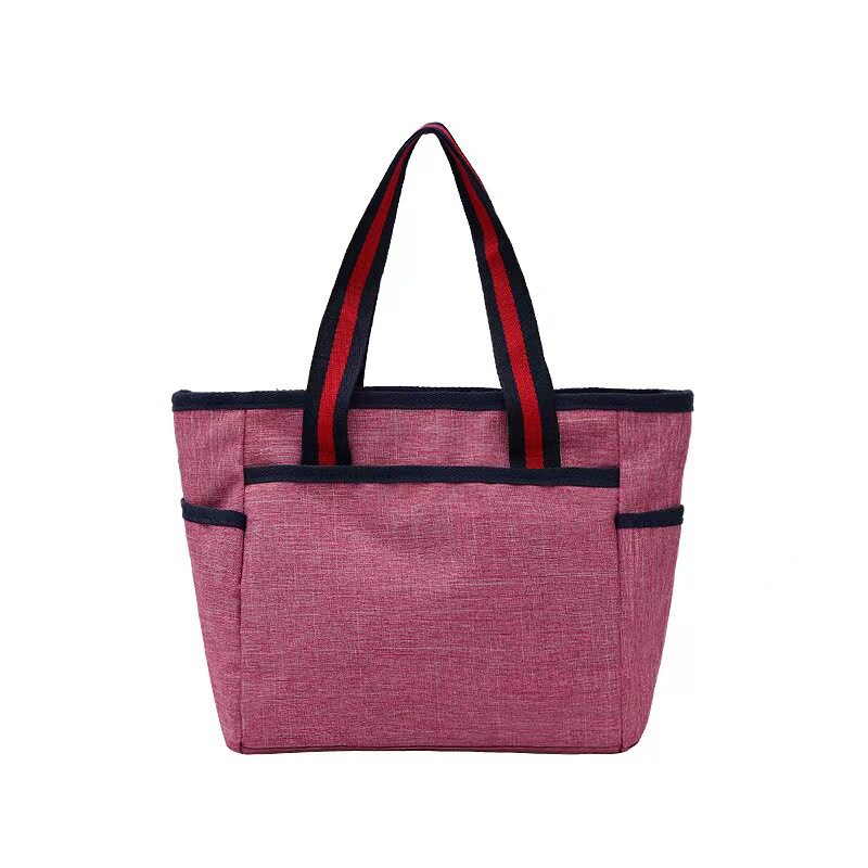 New canvas women's handbag casual bag mummy lunch bag solid color retro hand bag white ditch factory wholesale