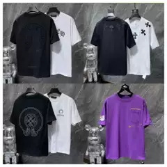 High-Quality Cross-Border Trendy Brand Summer New Matty Boy Purple Printed Short-Sleeved Men's and Women's T-Shirts Wholesale