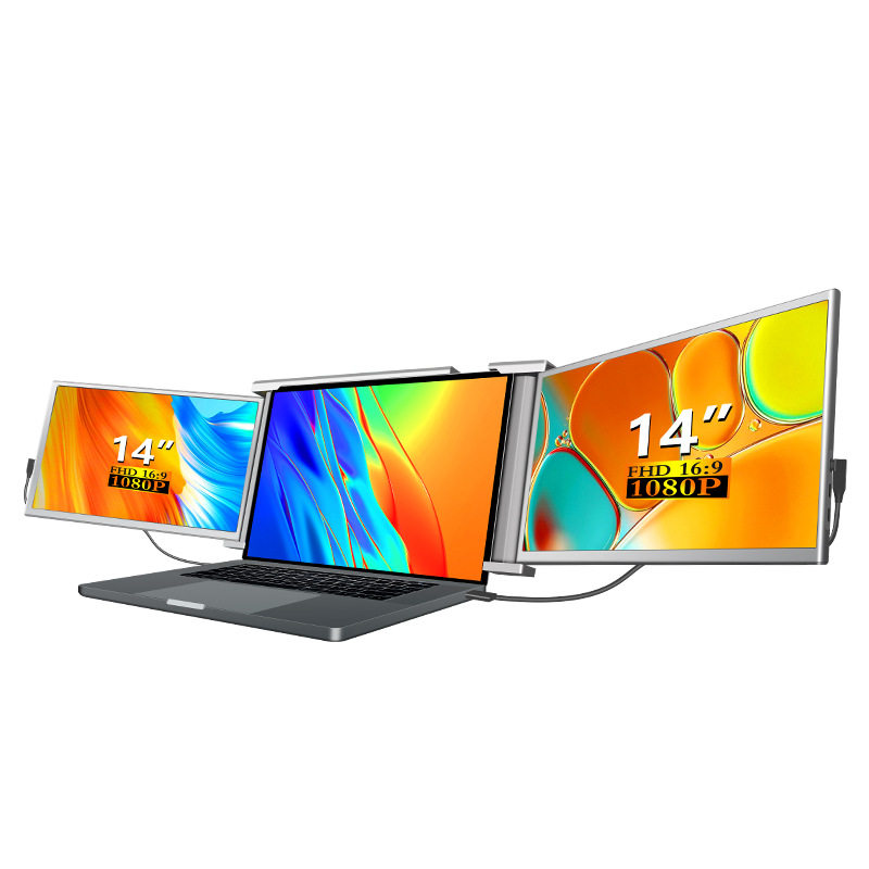 14inch Dual-Screen Portable Monitors Lcd Screen Laptop HDMI Display