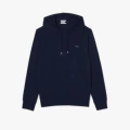Fish hooded sweatshirt navy blue