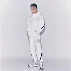 ◊ New Hooded Jacket Spring and Autumn Outdoor Sports Loose Jacket Fitness Training Contrasting Color Fashion Casual Suit