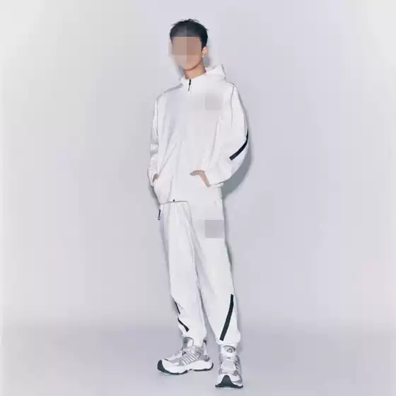 ◊ New Hooded Jacket Spring and Autumn Outdoor Sports Loose Jacket Fitness Training Contrasting Color Fashion Casual Suit