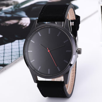 Foreign trade Europe and the United States large dial men's wrist watch AliExpress simple business belt quartz watch men