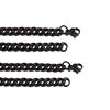 NK chain stainless steel hip hop six-sided grinding Cuban chain necklace bracelet simple fashion sweater chain manufacturers jewelry wholesale