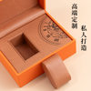 Flip Watch Box Pu Leather Pillow Watch Box High-End Watch Packaging Box Cross-Border E-Commerce Orange Gift Box Accessible Luxury