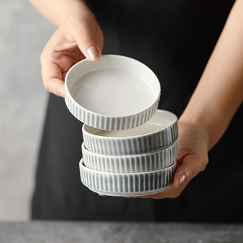 Condiment Dish, Dipping Sauce Ceramic Small Dish, Seafood Plate, Cold Dish Plate, Restaurant Flavor Dish with Vinegar Dish, Wholesale, Simple Style