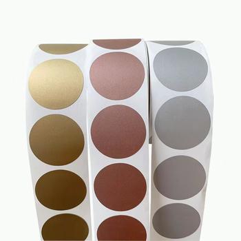 Amazon hot wholesale roll round Scratch Sticker sticker label 300 pcs/Roll