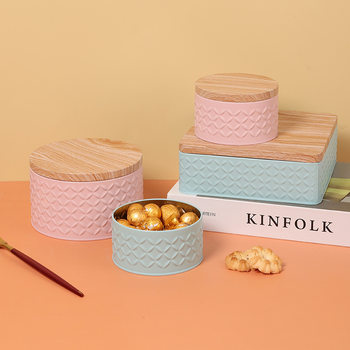 New Iron Sealed Jar Biscuit Storage Snack Storage Jar Tea Jar Portable Coffee Powder Coffee Bean Storage Jar