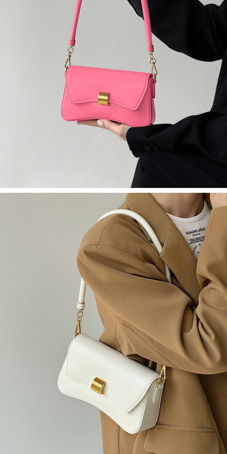 Baguette Bag New Simple Casual Solid Color Underarm Women's Bag Urban Style All-match Crossbody Women's Bag 13 undefined