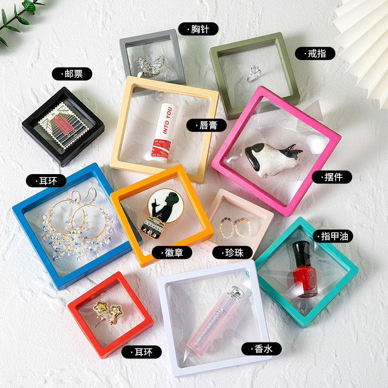 Jewelry suspension box wholesale pe film box bracelet earrings ring anti-oxidation jewelry box transparent display storage