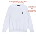 Sweatshirt crew neck white black label