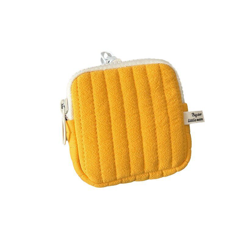 Cross-border Supply Korean-style Ins Quilted Headphone Bag Mini Key Bag Bag Coin Purse Bluetooth Headset Storage Bag