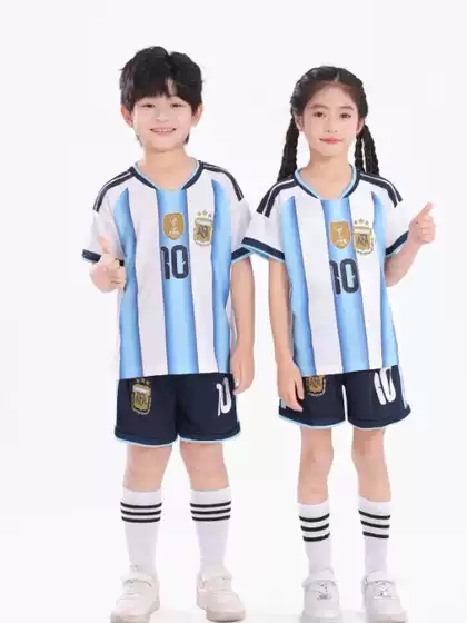 Football Uniform Set for Kidsren 2026 World Cup National Team Football Uniforms Usa Brazil France Germany Kidsren's Jerseys