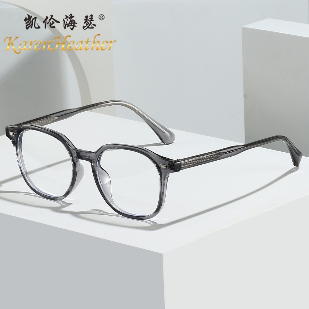 Retro Art Miding TR90 Glasses Frame 28002 Men's and Women's Myopia Can be Equiped with Plain Pin Anti-blue Glasses Tide