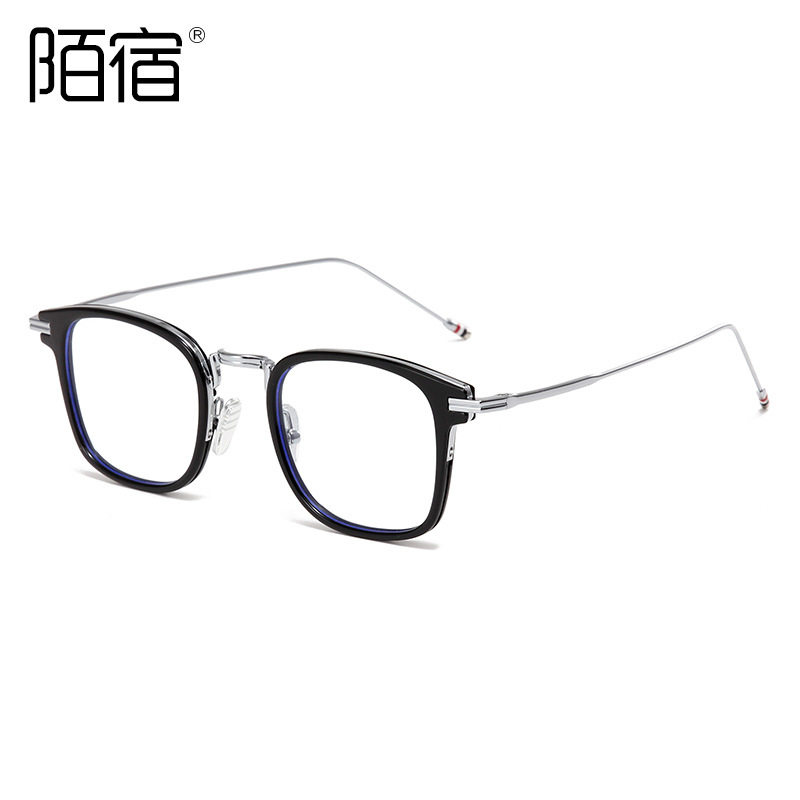 P818TB New Fashion Personalized Trendy Glasses Frame with Myopia high quality Anti-Blue Ray Crowe Sword Frame