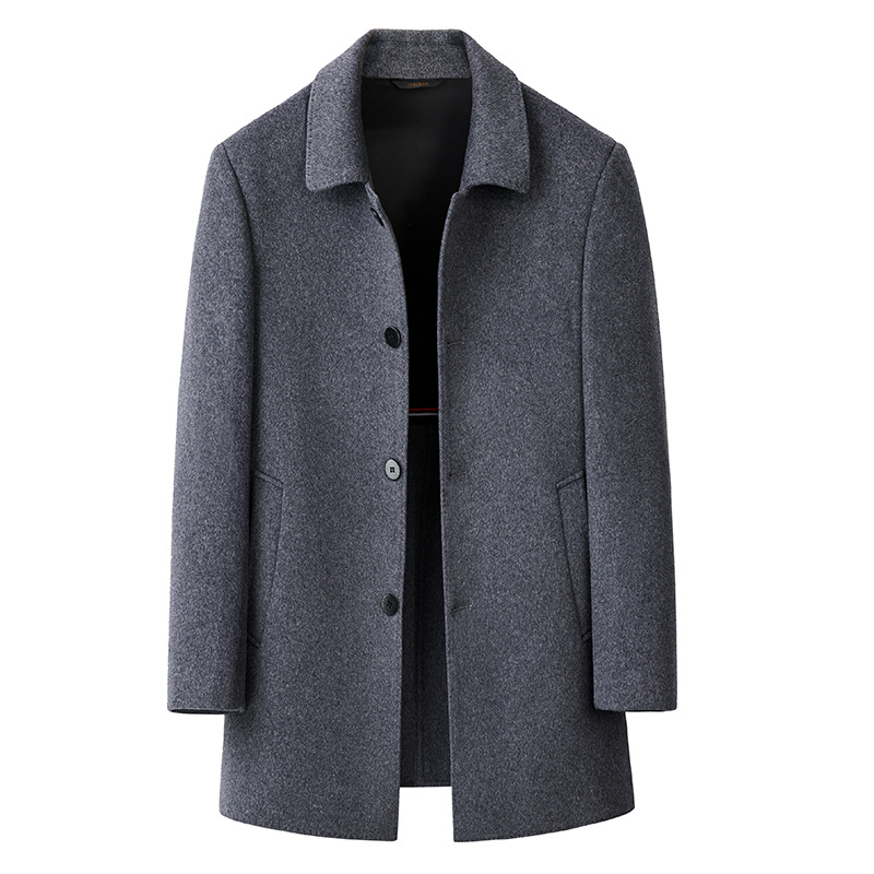 Áo Khoác Nam Kín Cổ Hàng Mùa Xuân Thu Đông Trung Niên