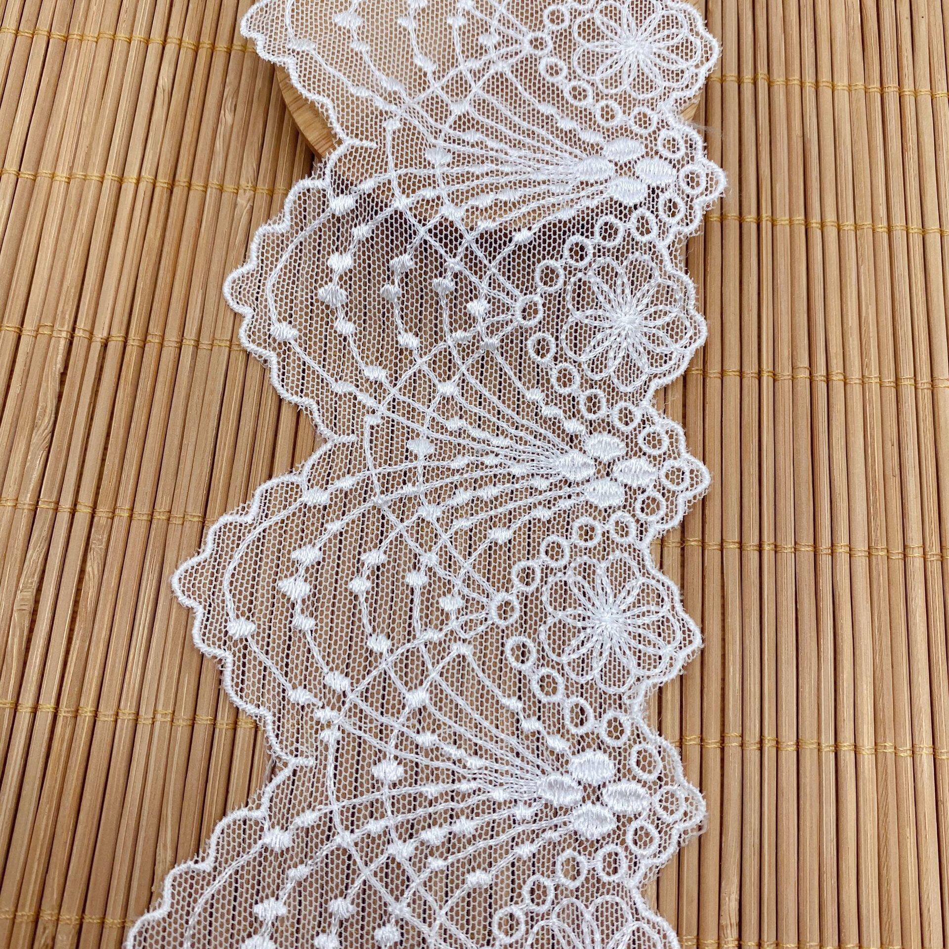 Mesh lace home soft decoration women's clothing accessories mesh bar code lace width 8cm lace clothing accessories