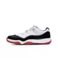 AJ11-Low Top Black White Red