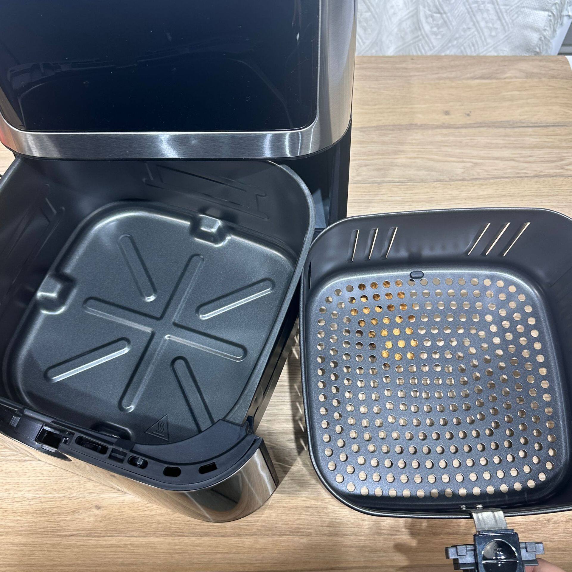 air fryer不锈钢可视空气炸锅电脑款智能家用12L大容量薯条机