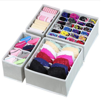 Custom underwear underwear storage box underwear socks bra finishing compartment storage four-piece underwear storage box