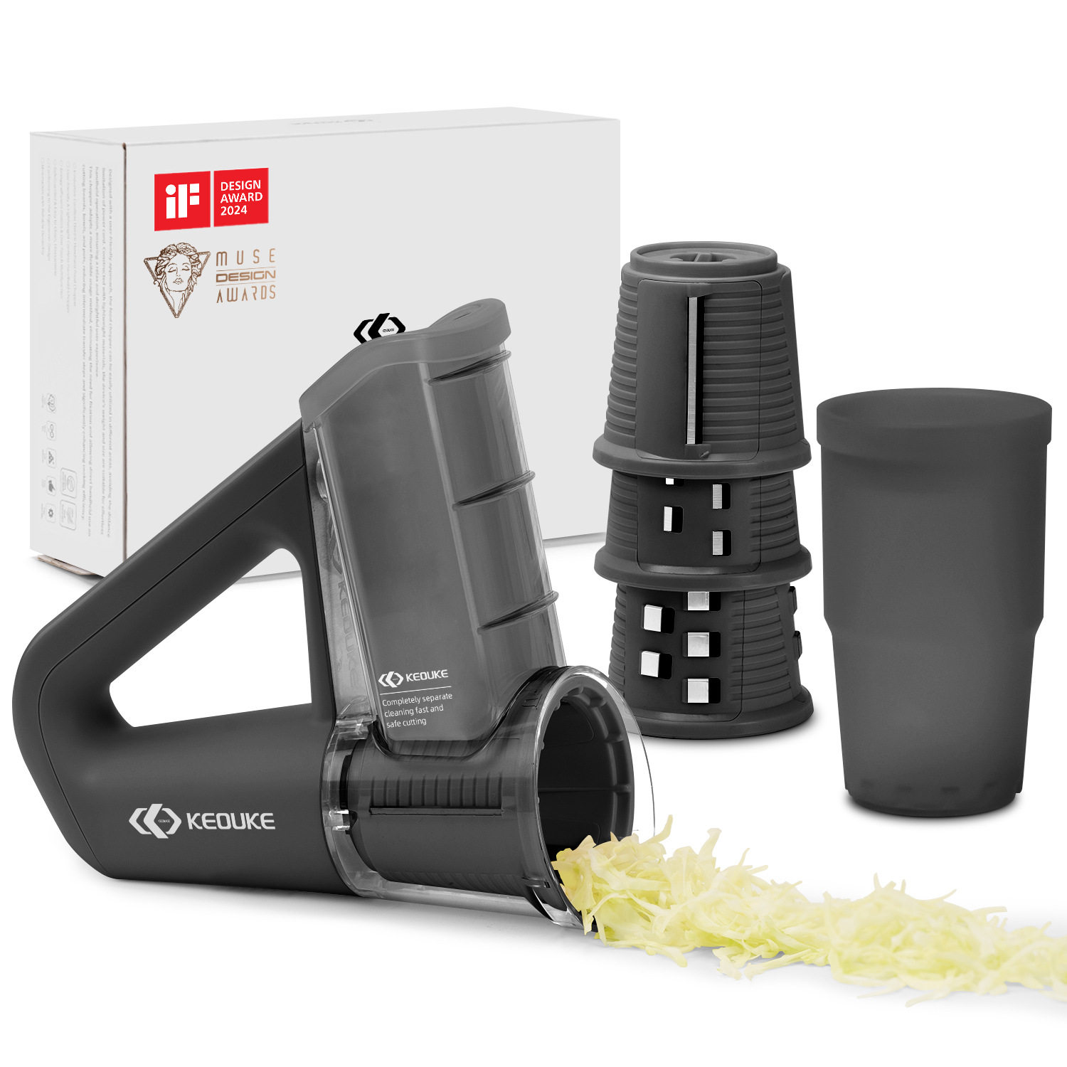 Maixiansheng Electric Handheld Light Food Cooking Machine for Cutting Vegetables Household Multi-Functional Roller Shredder Slicer