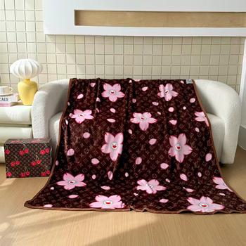 Trendy Brand Blanket, Car Blanket, Summer Throw Blanket, Air Conditioning Blanket, Winter Warm Bed Sheet, Dormitory Single/Double Children's Leisure Blanket