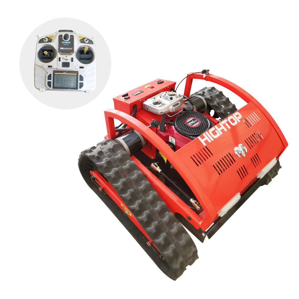 Oil-electric dual-purpose crawler mower orchard farm garden mowing lawn mower remote control climbing lawn mower