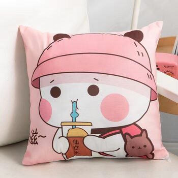 Birthday Gift Cartoon Pillow Student Nap Square Pillow Core Home Sofa 45cm Cute Pillowcase Car Cushion