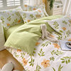 Small fresh printing four-piece padded sanding cotton quilt cover student dormitory three-piece bed sheet kit wholesale