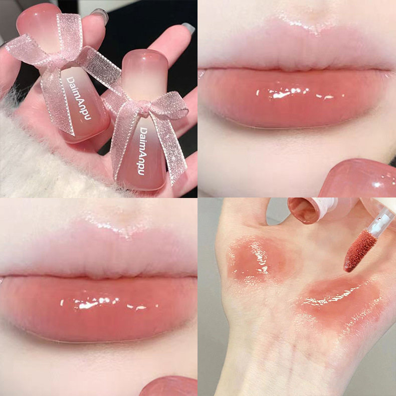 DAIMANPU Clear Oxygen Mirror Lip Glaze Water Glass Jelly Lip Cheap Chinese Goods Mirror Lip Glaze White