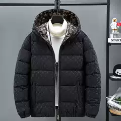 Cross-Border Winter Cotton Outwear Men's New Handsome Short Cotton Outwear Korean Style Slim Trendy down Cotton Outwear Jacket Men's Clothing