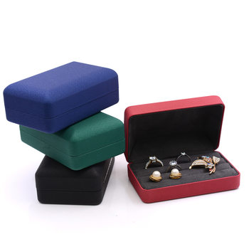 High-grade ring storage box Jewelry earrings jewelry finishing box portable compact gift box jewelry box