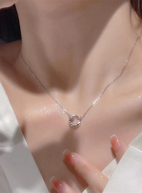 莫比乌斯项链锁骨链女