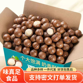 Hawaiian Macadamia Nuts Large Size 500g Creamy Flavor Nuts Office Snack Milky Thin Skin Open-Shell Macadamia Nuts