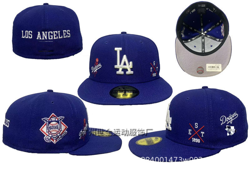 NY Yankees baseball cap Dodgers embroidered cap Lakers basketball cap 49ers football cap closed