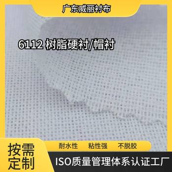 Factory Wholesale Clothing Interlining 6112 Resin Lining Glue Low Temperature Collar Lining Curtain Luggage Accessories Lining Home Textiles