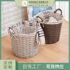 Dirty Clothes Storage Basket Rattan Household Dirty Clothes Basket Laundry Basket Sundries Toy Storage Basket Simple Pastoral Storage Basket