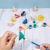 Wooden Variables Small Top Classic Traditional Decompression Educational Toys Children's Parent-Child Toys Activities Promotional Gifts