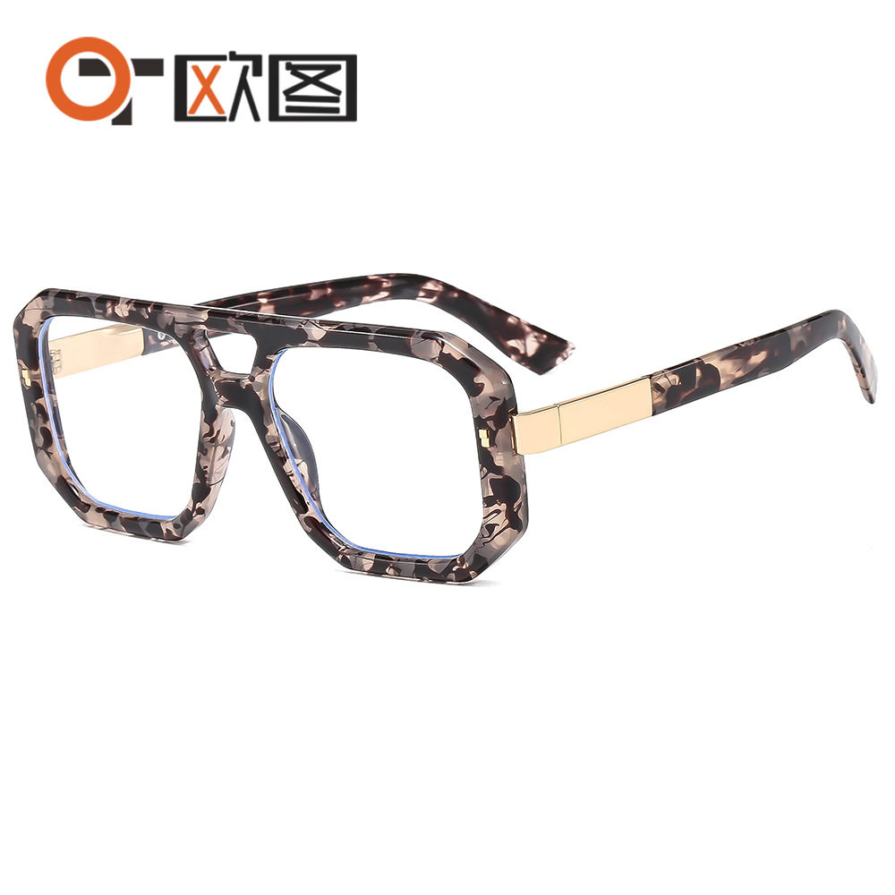 Artistic retro men's and women's plain glasses M6145 box all-match face repair glasses frame