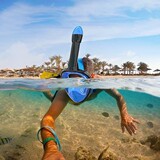 Новая маска для подводного плавания, большое поле зрения, костюм для подводного плавания в полный рост, полностью сухая, водонепроницаемая, маска для подводного плавания в полный рост, фабрика подводного плавания с маской