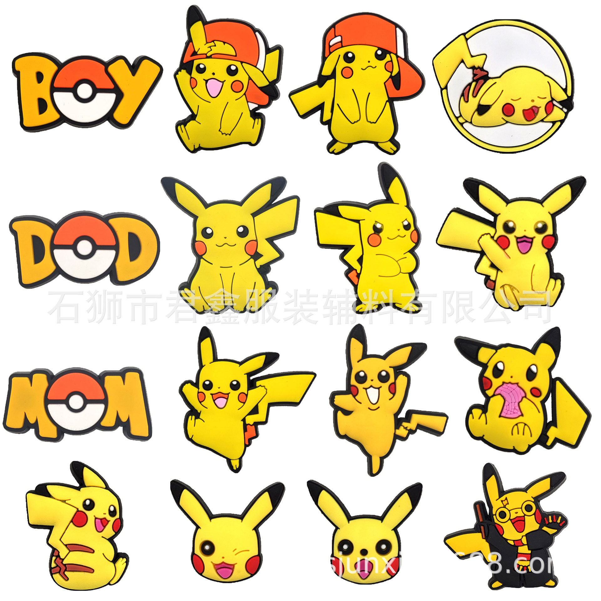 Baokemeng cartoon shoe buckle hole shoes shoes flower shoes decorative buckle Pikachu Pokémon Amazon cross-border