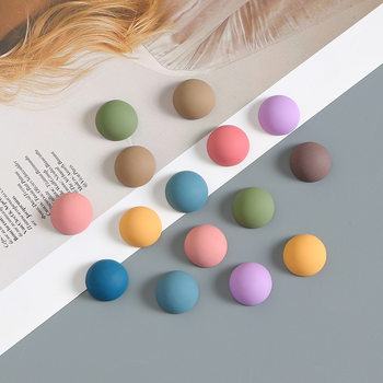 Small Frosted Rubber Paint Semicircle Resin Patch DIY Cream Glue Mobile Phone Case Hole Shoe Buckle Refrigerator Magnet Accessories