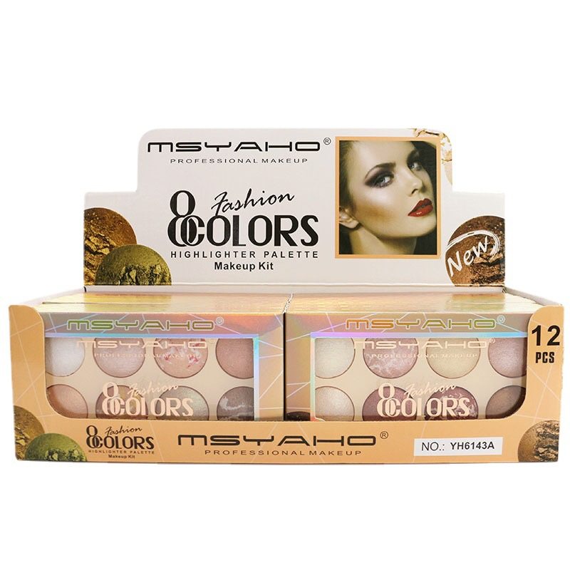 YH6143A new makeup European and American makeup combination beauty makeup talent recommended pearlescent eye shadow 8 color cross-border exclusive