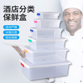 Plastic Freezer Box Kitchen Fresh-keeping Box Refrigerator Vacuum Storage Box Freezer Sealed Box Square Classification Storage Box