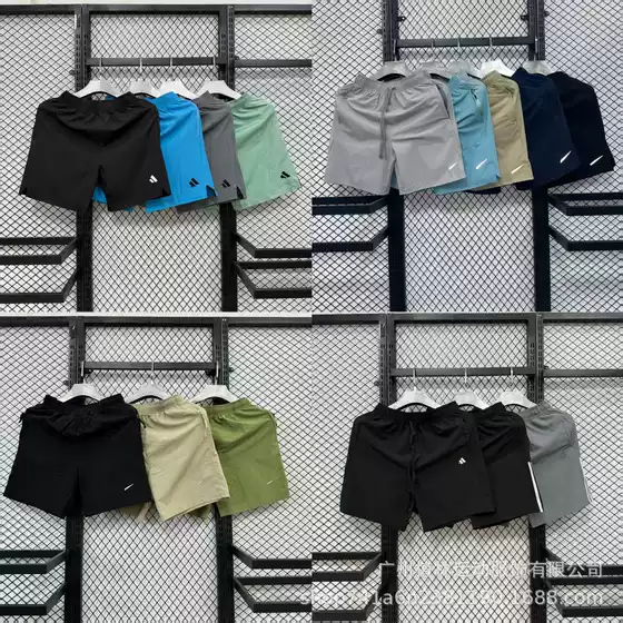 New Summer American-Style Sports Shorts with Embroidery, Running Shorts, Training Quick-Dry Shorts, Casual Loose Breathable Versatile Shorts